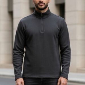 Men's 32 Degrees Heat Comfort Tech 1/4 Zip Pullover Sweater Knit Drk Green Sz XL